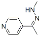 Ethanone, 1-(4-pyridinyl)-, methylhydrazone (9CI) 化学構造式