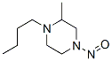 Piperazine, 1-butyl-2-methyl-4-nitroso- (9CI) 化学構造式
