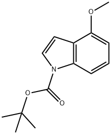 4-Methoxy-1H-indole-1-carboxylic acid tert-butyl ester Structure