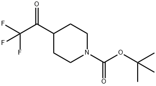 tert-Butyl 4-(2,2,2-trifluoro-acetyl)piperidin-1-carboxylate Structure