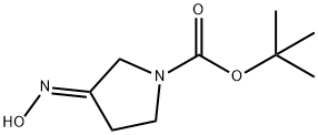 1-Pyrrolidinecarboxylicacid,3-(hydroxyimino)-,1,1-dimethylethylester,(E)-(9CI) 结构式