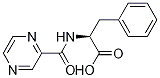 N-(pyrazine-2-yl-carbonyl)-L-phenylalanine Struktur