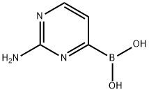 2-AMinopyriMidin-4-boronic acid Struktur