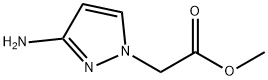 Methyl (3-amino-1H-pyrazol-1-yl)acetate 化学構造式