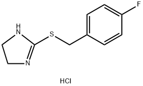 2-[(4-Fluorobenzyl)thio]-4,5-dihydro-1H-imidazole hydrochloride Structure