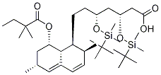 3,5-Bis(tert-butyldimethylsilyl) Simvastatin Hydroxy Acid Structure