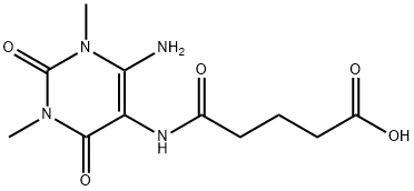 Pentanoic  acid,  5-[(6-amino-1,2,3,4-tetrahydro-1,3-dimethyl-2,4-dioxo-5-pyrimidinyl)amino]-5-oxo- Structure