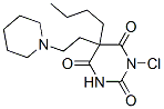 5-butyl-5-[2-(3,4,5,6-tetrahydro-2H-pyridin-1-yl)ethyl]-1,3-diazinane-2,4,6-trione chloride Structure