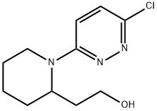 2-[1-(6-氯-3-哒嗪基)-2-哌啶基]乙醇, 1094450-19-7, 结构式