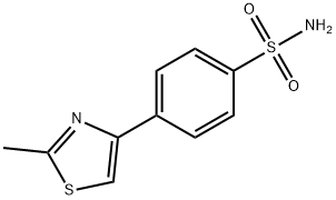 4-(2-Methyl-1,3-thiazol-4-yl)benzene-1-sulfonamide 化学構造式