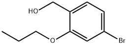 (4-ブロモ-2-プロポキシフェニル)メタノール 化学構造式