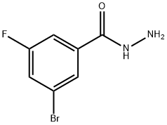 3-BROMO-5-FLUOROBENZOHYDRAZIDE 结构式