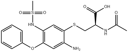 AMino NiMesulide NAC Adduct SodiuM Salt 化学構造式