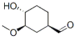 Cyclohexanecarboxaldehyde, 4-hydroxy-3-methoxy-, [1R-(1alpha,3alpha,4beta)]- (9CI) Struktur