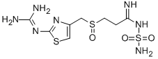 3-[2-(DIAMINOMETHYLENEAMINO)-1,3-THIAZOL-4-YLMETHYLSULPHINYL]-N-SULPHAMOYLPROPANAMIDE,109467-06-3,结构式
