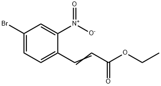 ethyl (2E)-3-(4-broMo-2-nitrophenyl)prop-2-enoate Structure