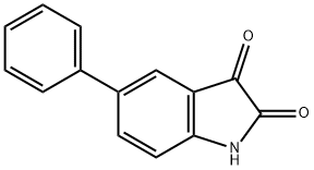 5-苯基-2,3-二氢-1H-吲哚-2,3-二酮 结构式
