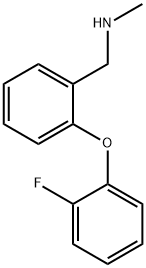 1-(2-(2-氟代苯氧基)苯基)-N-甲基甲胺 结构式