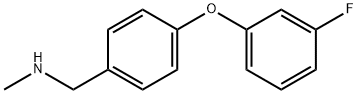 1-(4-(3-氟代苯氧基)苯基)-N-甲基甲胺, 1095078-57-1, 结构式