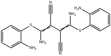 1,4-二氨基-2,3-二氰基-1,4-双(邻氨基苯巯基)丁二烯,109511-58-2,结构式