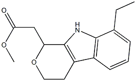 ETODOLAC RELATED COMPOUND A (25 MG) ((+/-)-8-ETHYL-1-METHYL-1,3,4,9-TETRAHYDROPYRANO [3,4-B]-INDOLE-1-ACETIC ACID) Structure