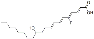 5-fluoro-12-hydroxyeicosatetraenoic acid Struktur