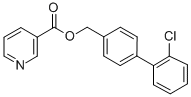 109523-93-5 3-Pyridinecarboxylic acid, (2'-chloro(1,1'-biphenyl)-4-yl)methyl ester