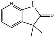 2H-Pyrrolo[2,3-b]pyridin-2-one, 1,3-dihydro-3,3-diMethyl- Struktur