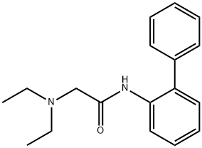 2-diethylamino-N-(2-phenylphenyl)acetamide Structure