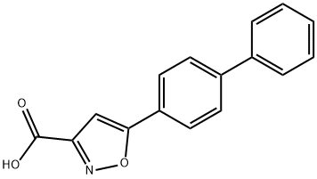 5-Biphenyl-4-ylisoxazole-3-carboxylic acid Structure