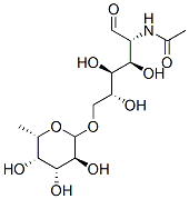 N-Acetyl-6-O-L-fucosyl-D-glucosamine Struktur