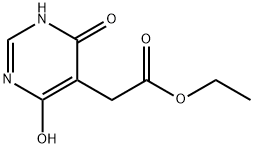 Ethyl 2-(4,6-dihydroxypyrimidin-5-yl)acetate Struktur