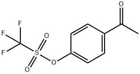トリフルオロメタンスルホン酸4-アセチルフェニル 化学構造式
