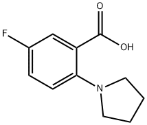5-Fluoro-2-pyrrolidinobenzoic Acid Structure