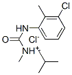 (3-chloro-2-methyl-phenyl)carbamoylmethyl-(2-methylpropyl)azanium chlo ride 化学構造式