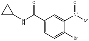 4-Bromo-N-cyclopropyl-3-nitrobenzamide Struktur
