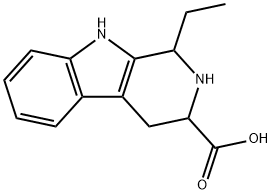 1-エチル-2,3,4,9-テトラヒドロ-1H-Β-カルボリン-3-カルボン酸 化学構造式