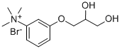 (m-(2,3-Dihydroxypropoxy)phenyl)trimethylammonium bromide Struktur
