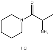 2-Amino-1-(1-piperidinyl)-1-propanonehydrochloride Struktur