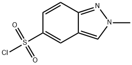 2-methyl-2H-indazole-5-sulfonyl chloride 结构式