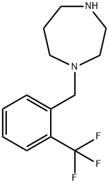 1-[2-(三氟甲基)苄基]高哌嗪 结构式