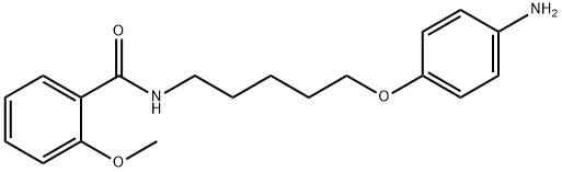 o-ANISAMIDE, N-(5-(p-AMINOPHENOXY)PENTYL)- 结构式