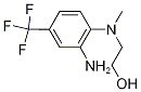 2-[2-アミノ(メチル)-4-(トリフルオロメチル)アニリノ]-1-エタノール 化学構造式