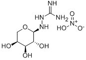 N1-Α-L-阿拉伯吡喃糖基氨基胍硝酸盐 结构式