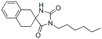 1'-Hexylspiro[tetralin-2,4'-imidazolidine]-2',5'-dione Structure