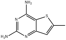 6-甲基噻吩[3,2-D]嘧啶-2,4-二胺,109879-87-0,结构式