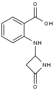 Benzoic acid, 2-[(4-oxo-2-azetidinyl)amino]- (9CI) Struktur
