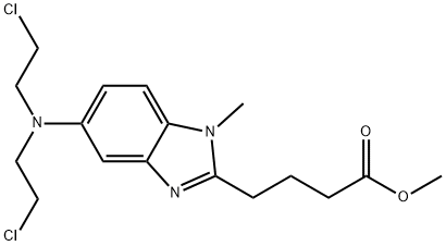 5-[Bis(2-chloroethyl)aMino]-1-Methyl-1H-benziMidazole-2-butanoic Acid Methyl Ester Struktur