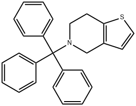 4,5,6,7-Tetrahydro-5-(triphenylmethyl)thieno[3,2-c]pyridine Structure