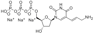 5-(3-AMINOALLYL)-2'-DEOXY-URIDINE 5'-TRIPHOSPHATE SODIUM SALT Struktur